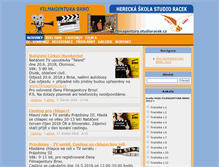 Tablet Screenshot of filmagentura.studioracek.cz